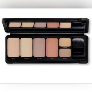 Profusion Cosmetics 6 Shade Contour / Highlight Palette & Brush in Case, New